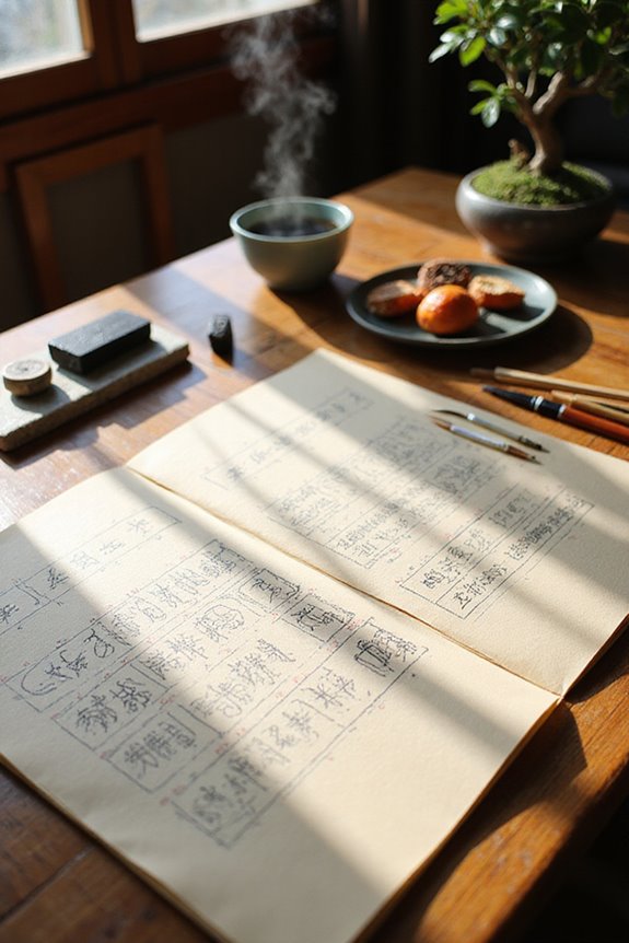 calligraphy practice materials selection