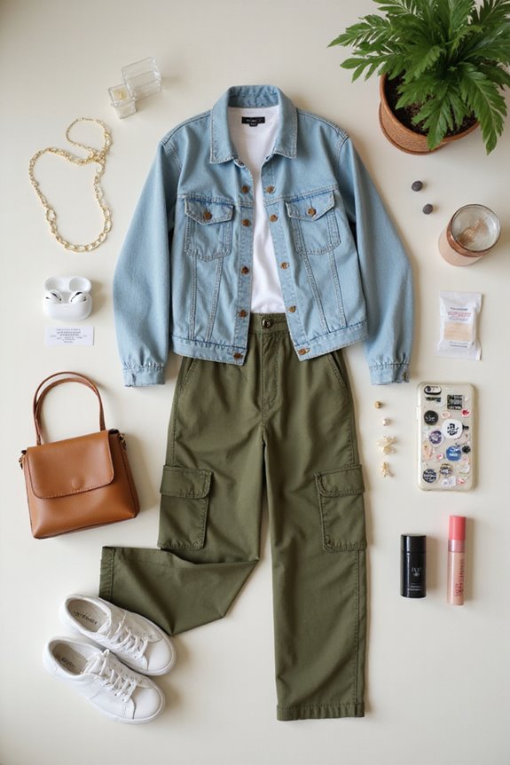 cargo pants and denim