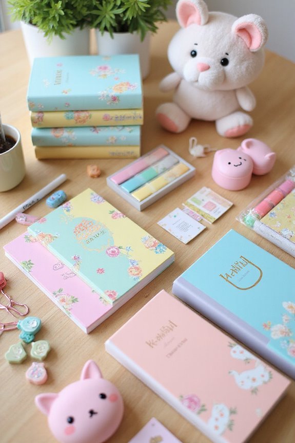cute colorful themed notebooks