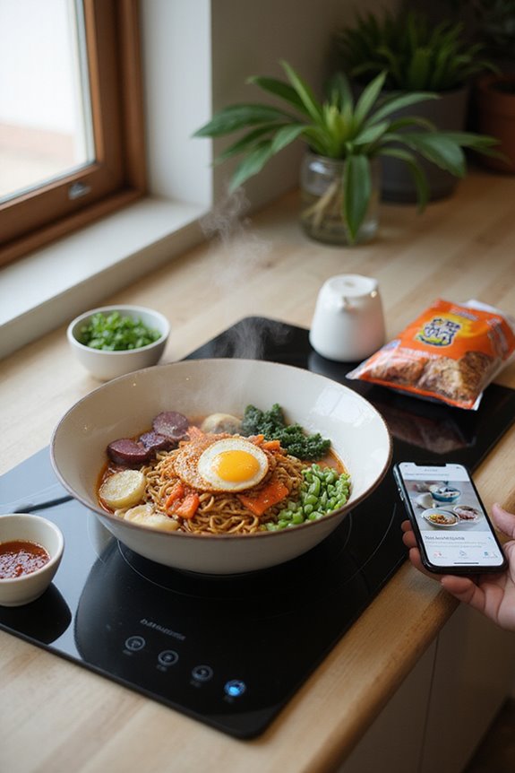 enhancing instant noodle cooking