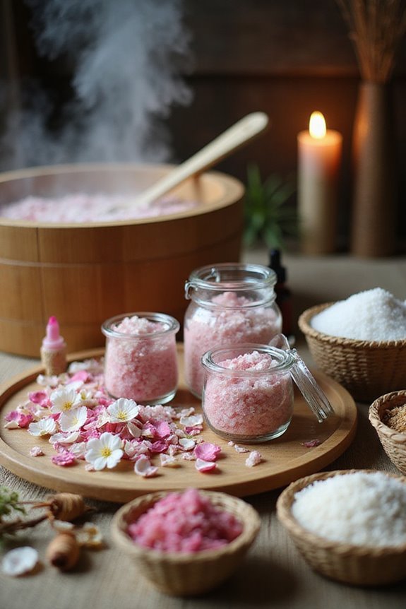 floral bath salts benefits