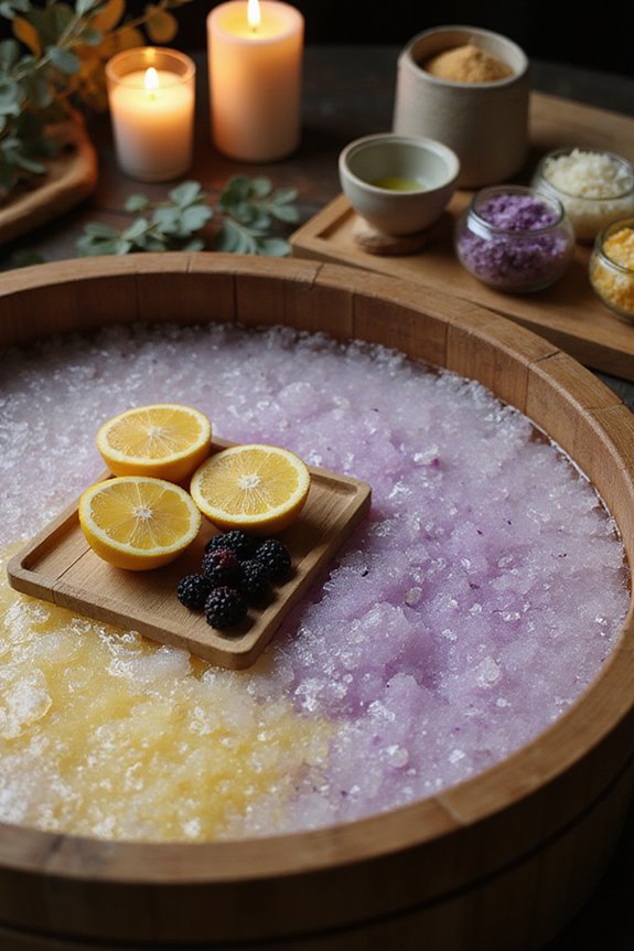 fruity bath salt infusions