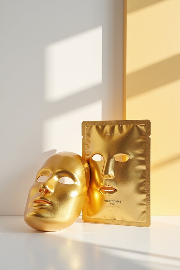 gold korean face masks