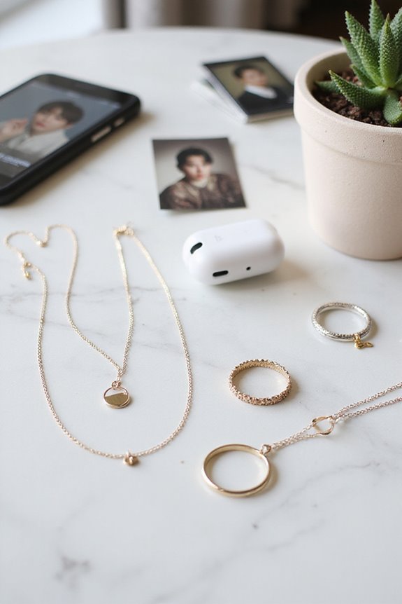 k pop inspired minimalist jewelry