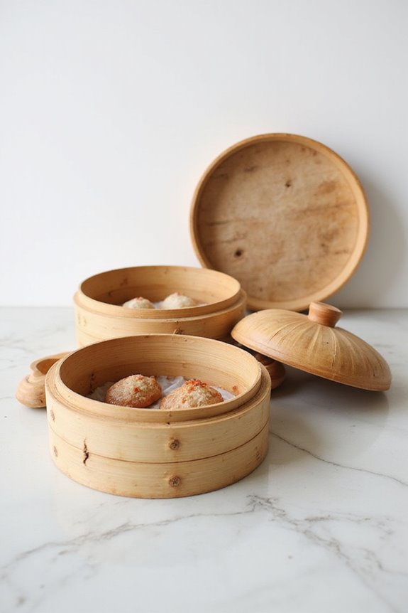 korean bamboo steamer baskets