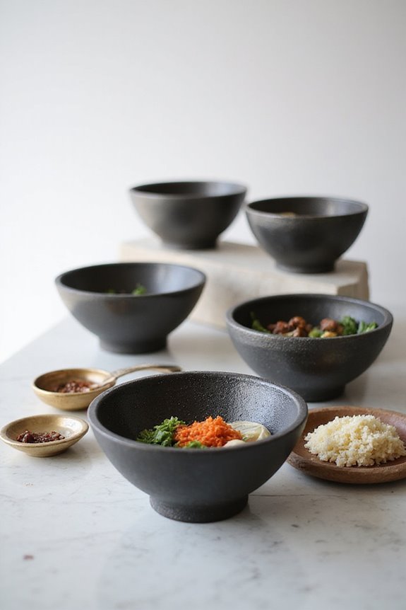 korean bibimbap stone bowls