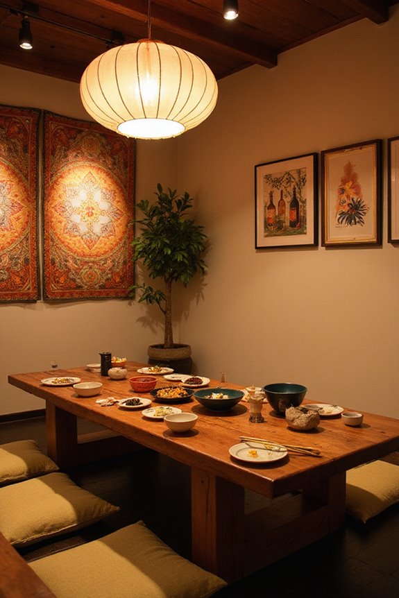 korean food party ambiance