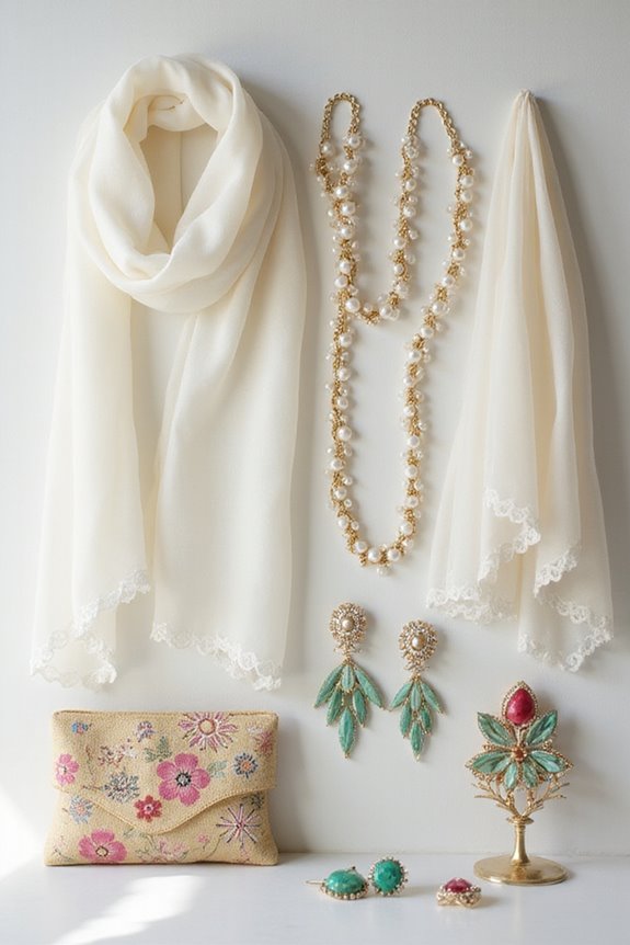 sheer fabrics bold accessories