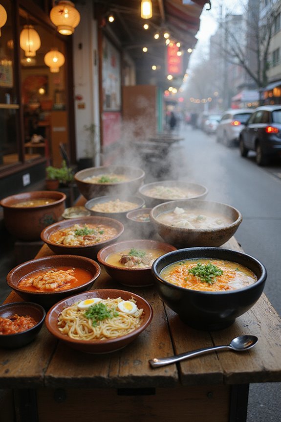 traditional korean noodle soups