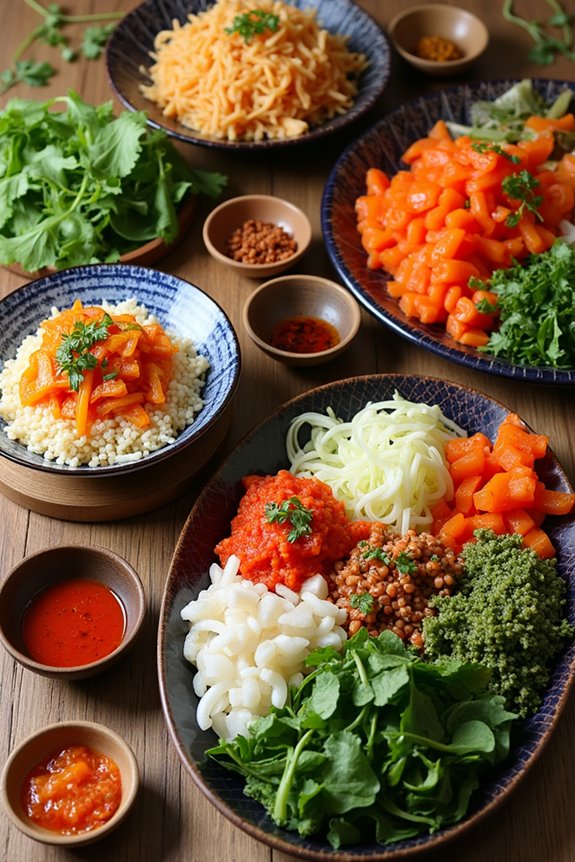 vegetables enhance korean cuisine