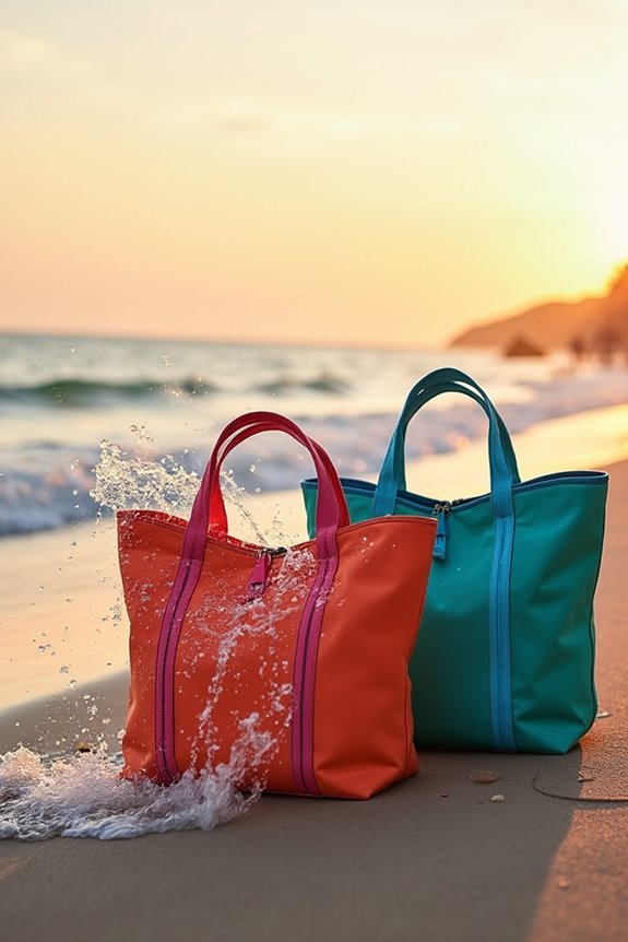 waterproof durable beach totes